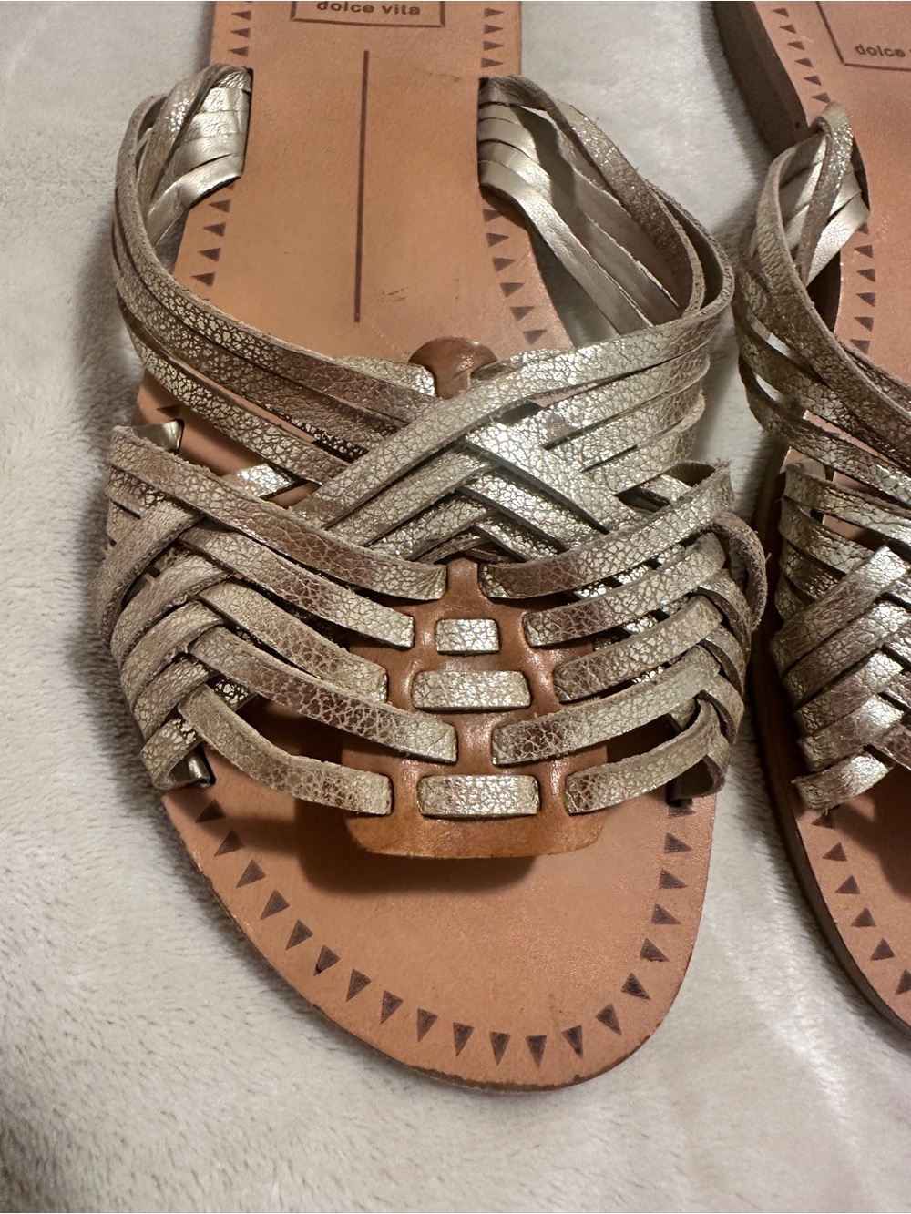 Dolce Vita Metallic Jacey Sandal Size 7.5 US Women’s - Picture 2 of 7